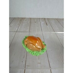 Dollhouse Roast Turkey Food Plastic Barbie Size Pretend Play Miniature Toy
